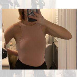 PacSun Pink, High Neck Bodysuit w Low Back